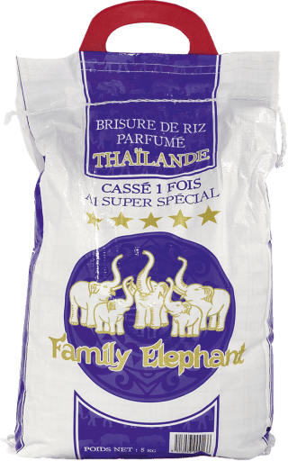 Brisures de Riz - Cassé 1 fois - Thaïlande - 5kg