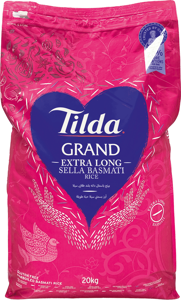 RIZ BASMATI PRETRAITE EXTRA-LONG - TILDA - 20Kg
