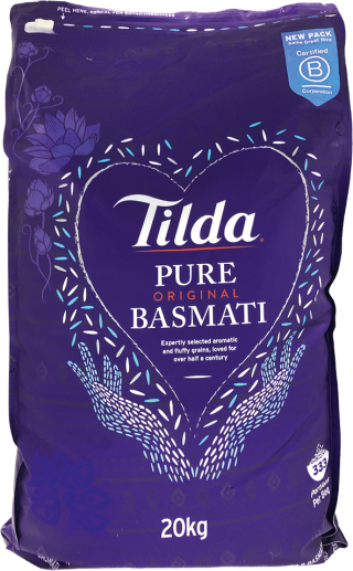 Riz long Basmati - TILDA - 20kg
