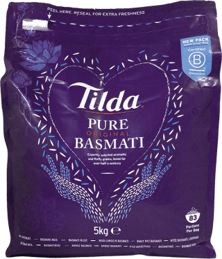 Riz long Basmati - TILDA - 5kg