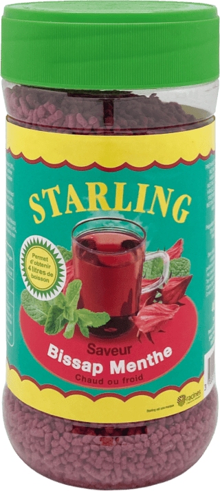 Préparation boisson inst. saveur Hibiscus Menthe - STARLING - 400g