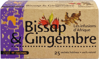 Préparation Infusion Hibiscus & Gingembre - RACINES