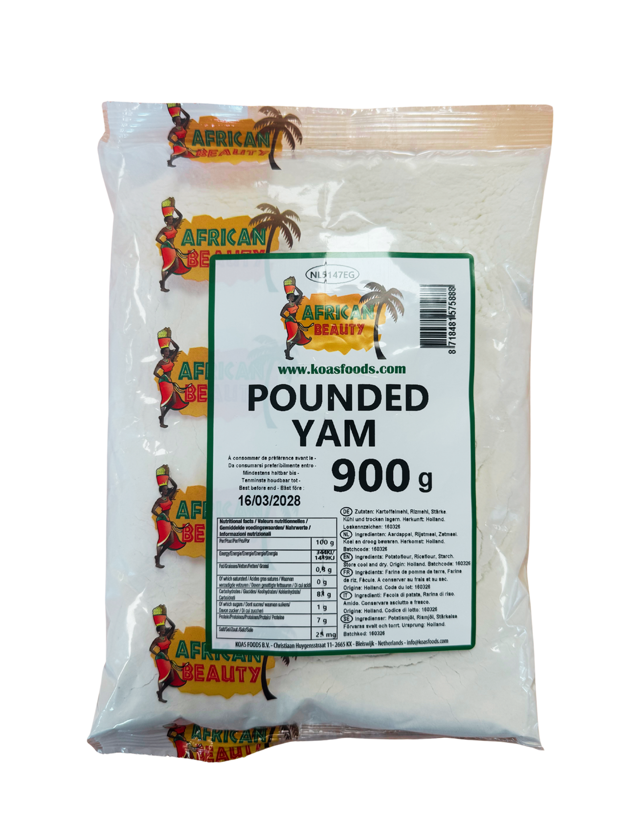 Préparation pour purée – Pounded Yam – 900g