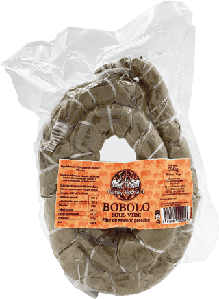 Pâte de manioc précuite sous vide - Bobolo - 600g.