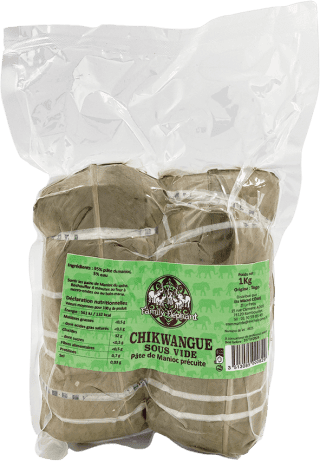 Pâte de manioc précuite sous vide - Chikwangue - 500g