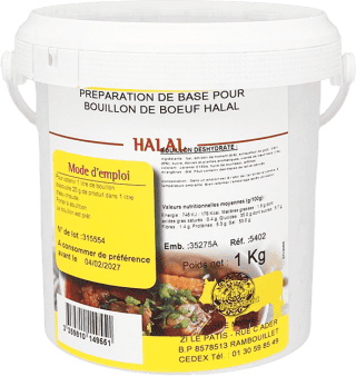 Prep. pour Bouillon de Boeuf Halal - 1kg