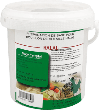 Prep. pour Bouillon de Volaille Halal - 1kg
