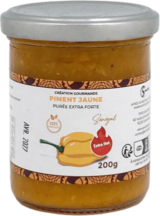 Purée de piment - Jaune Extra Fort - 200g