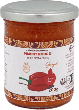 Purée de piment - Rouge Extra Fort - 200g