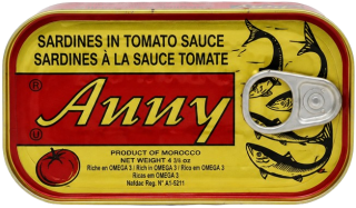 Sardines à la sauce tomate - ANNY - 125g
