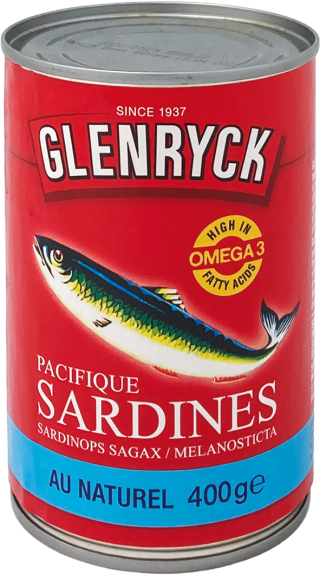 Sardinops au Naturel - Glenryck Pilchards -  400g