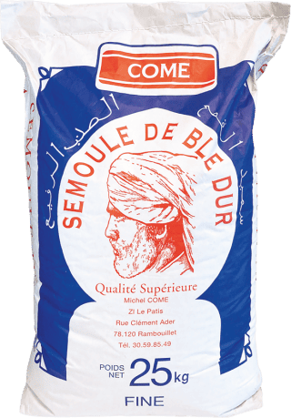 Semoule de Blé Dur Fine - CÔME - 25kg