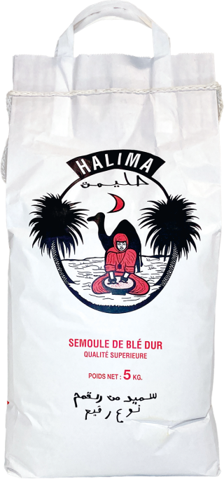Semoule de Blé Dur - HALIMA - Fine 5kg