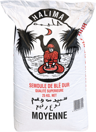 Semoule de Blé Dur - HALIMA - Moyenne 25kg