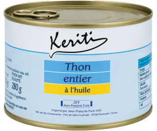 Thon Entier à l'huile de tournesol - 1/2